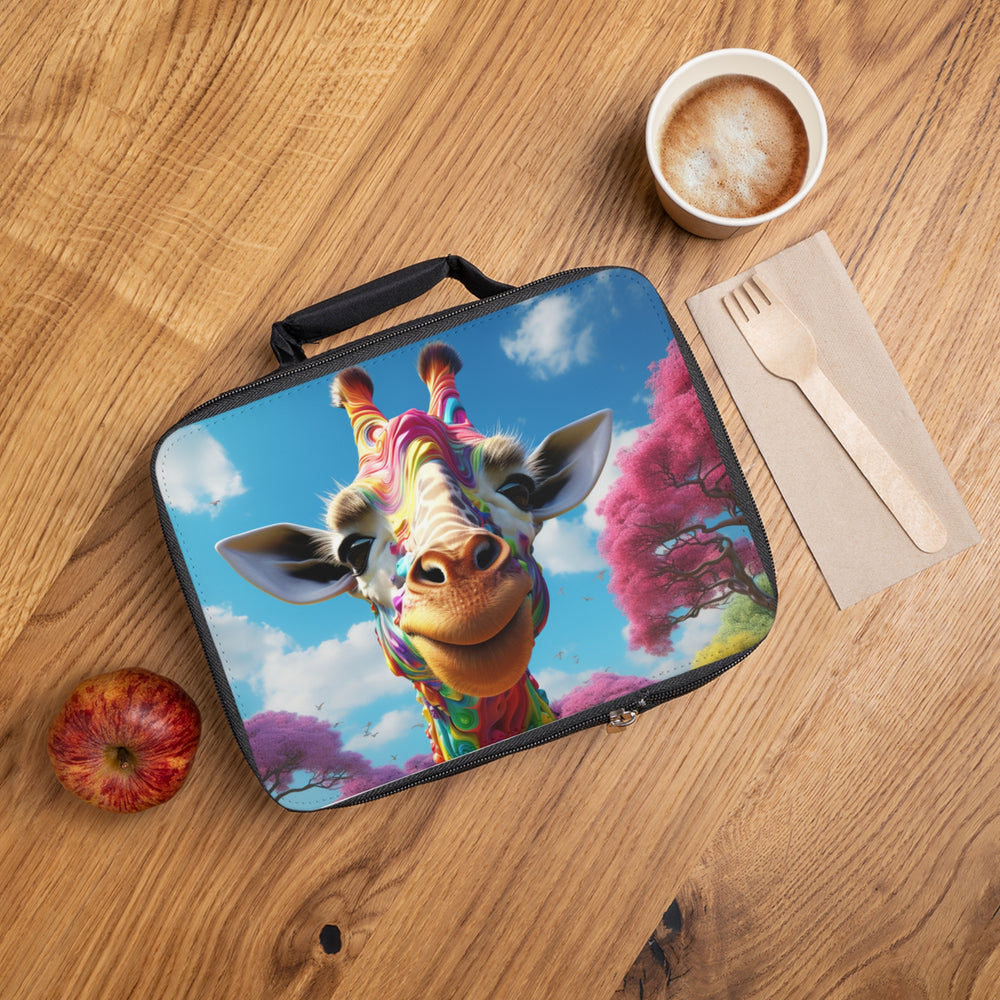 Vibrant Safari Giraffe Lunchbox - Eco-Friendly, Leakproof, Perfect for Kids & Adults