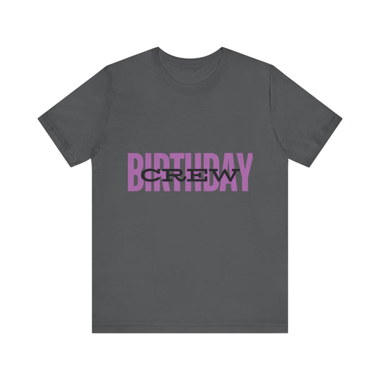 Vibrant 'Birthday Crew' Tee