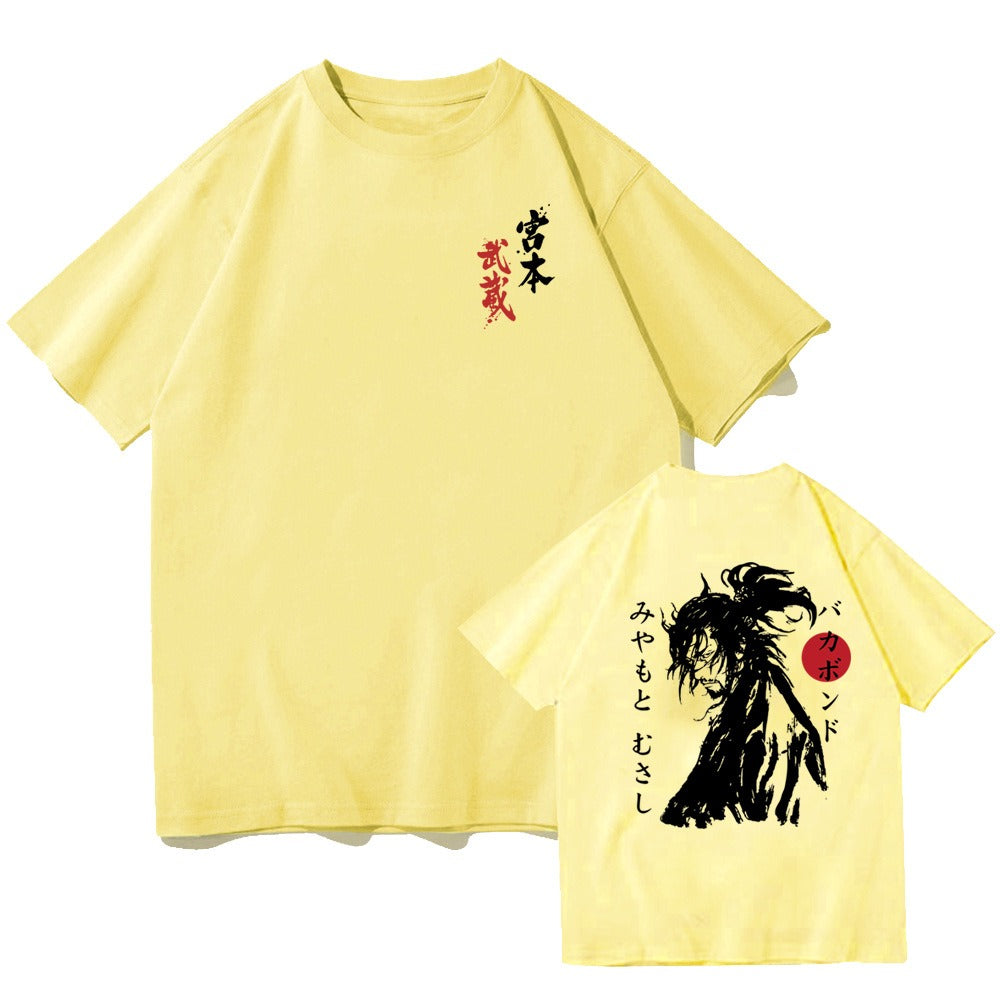 Vagabond Miyamoto Musashi Tee - Iconic Samurai Warrior Shirt