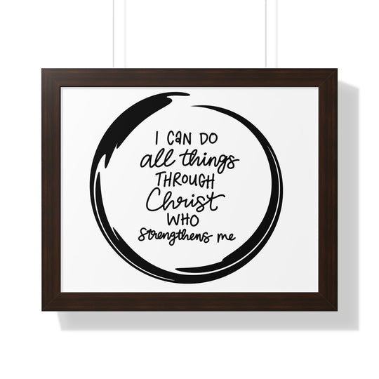 Empowerment Canvas: 'I Can Do All Things Through Christ' – Inspirational Wall Art for Faith & Motivation