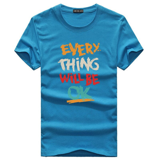 Optimistic Vibes: Everything Will Be Ok Colorful T-Shirt