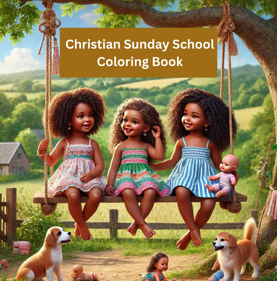 Sunday School Faith-Filled Fun Coloring Book - INSTANT DIGITAL DOWNLOAD