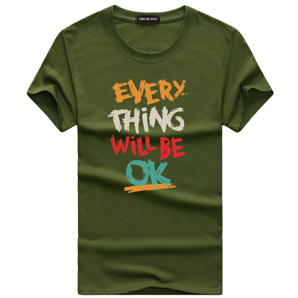 Optimistic Vibes: Everything Will Be Ok Colorful T-Shirt