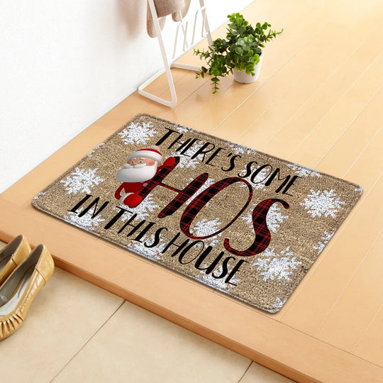 Merry Xmas Christmas Doormat - Festive Holiday Entrance Rug for Indoor & Outdoor Decor