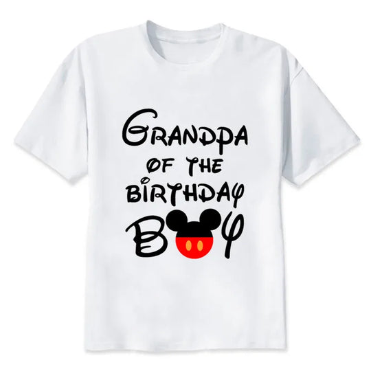 🎉 Birthday Boy Matching Family Outfits - Celebrate in Cartoon Mouse Style! 🎈