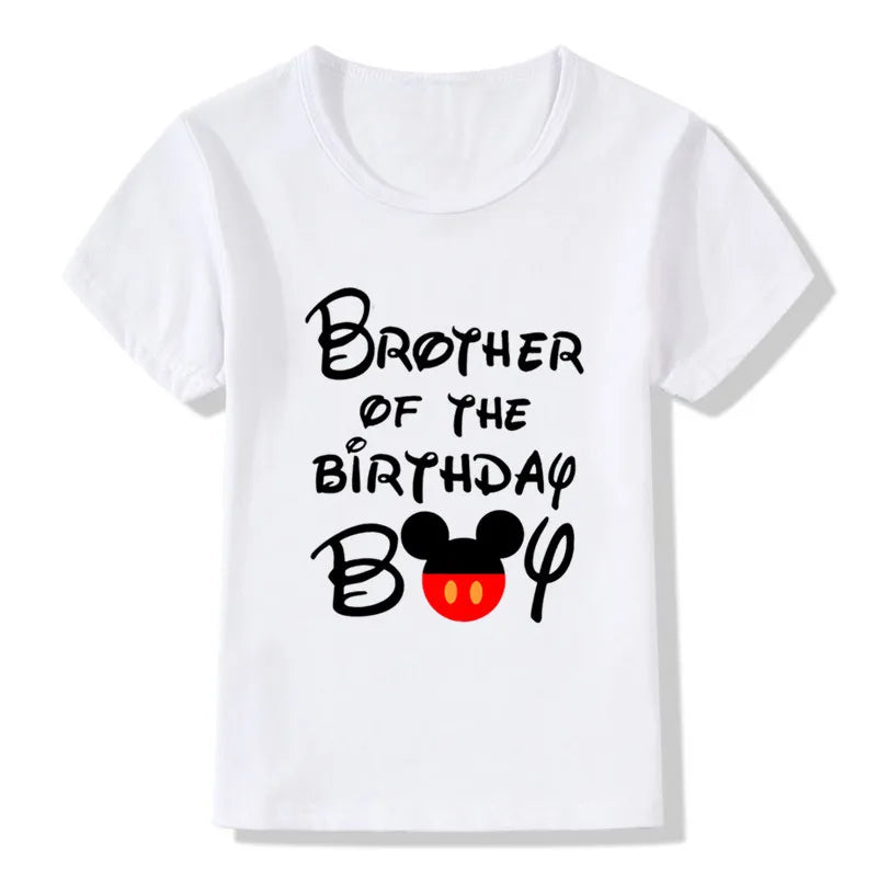 🎉 Birthday Boy Matching Family Outfits - Celebrate in Cartoon Mouse Style! 🎈