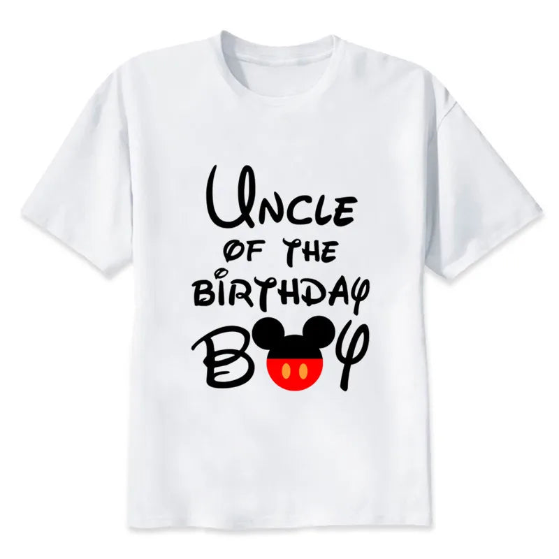 🎉 Birthday Boy Matching Family Outfits - Celebrate in Cartoon Mouse Style! 🎈