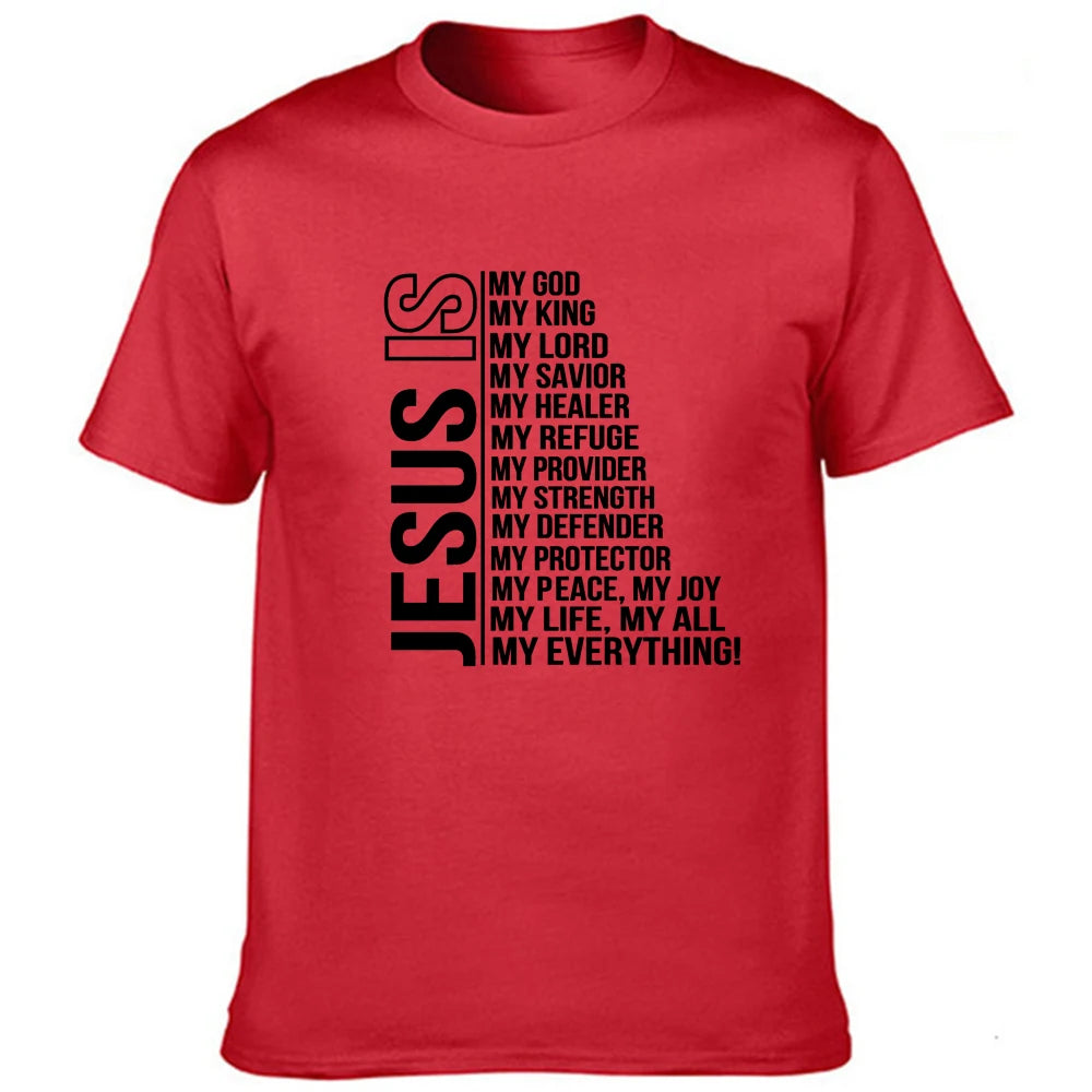 Jesus Is My Everything T-Shirt – Trendy Faith-Based Streetwear for Modern Believers | Men's Christian Casual Tee"