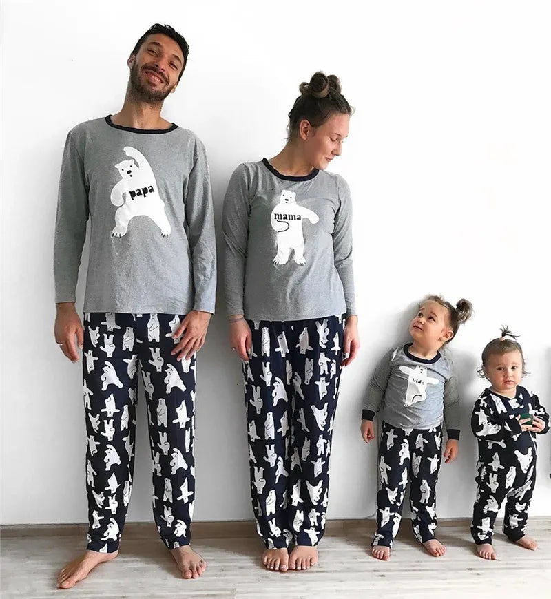 Cozy Holiday Bear Family Matching Pajamas