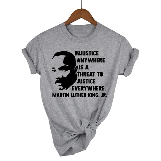 MLK Shirt Dr Martin Luther King Jr Black History T-shirt Black Power Shirt MLK Quote Black Lives Matter Tee Protest Equality Top - captivatingconversationsstarters