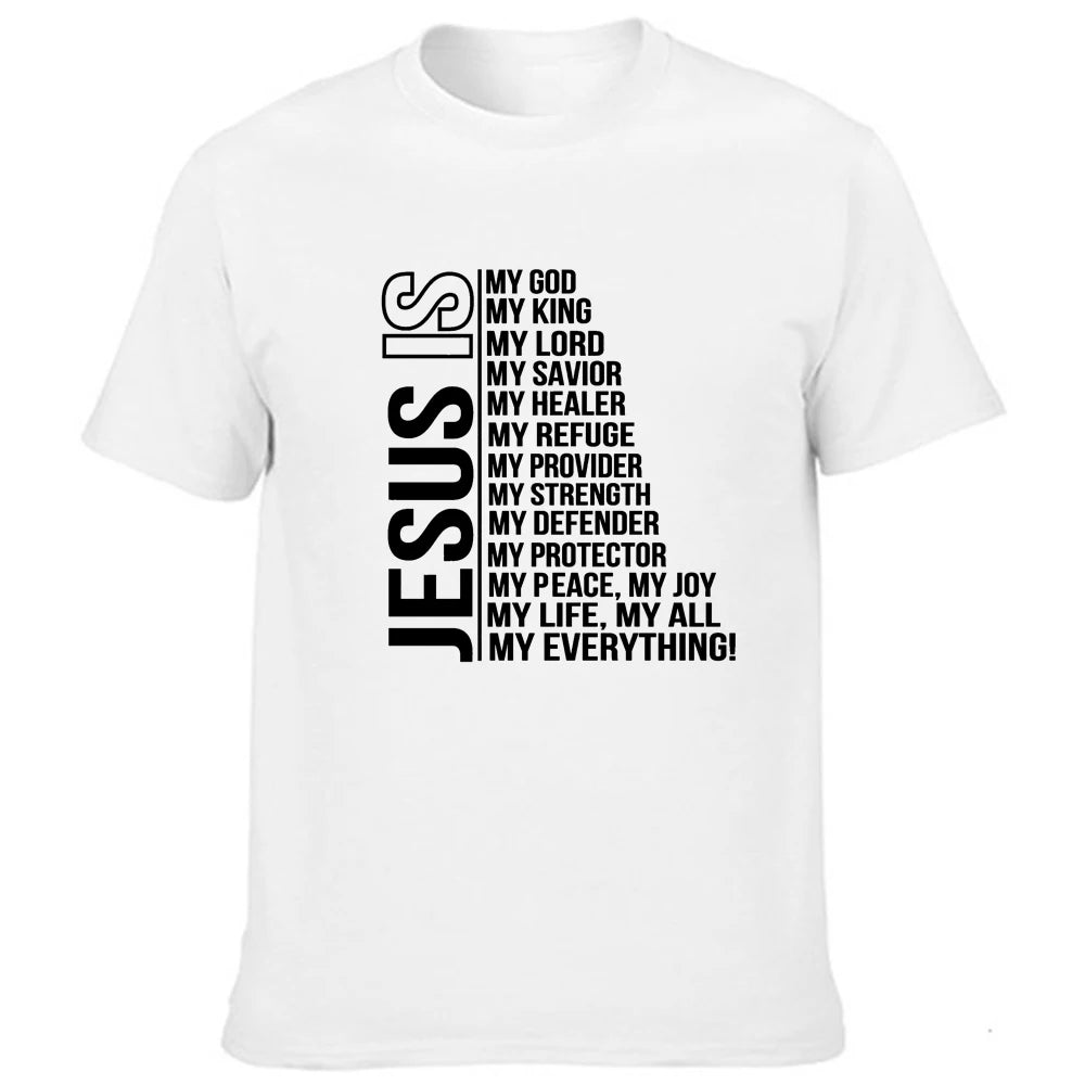 Jesus Is My Everything T-Shirt – Trendy Faith-Based Streetwear for Modern Believers | Men's Christian Casual Tee"