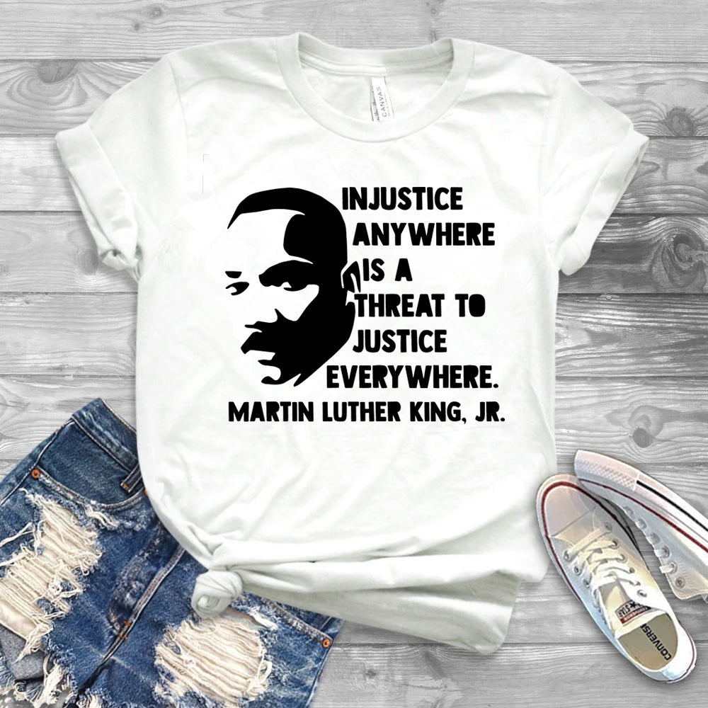 MLK Shirt Dr Martin Luther King Jr Black History T-shirt Black Power Shirt MLK Quote Black Lives Matter Tee Protest Equality Top - captivatingconversationsstarters