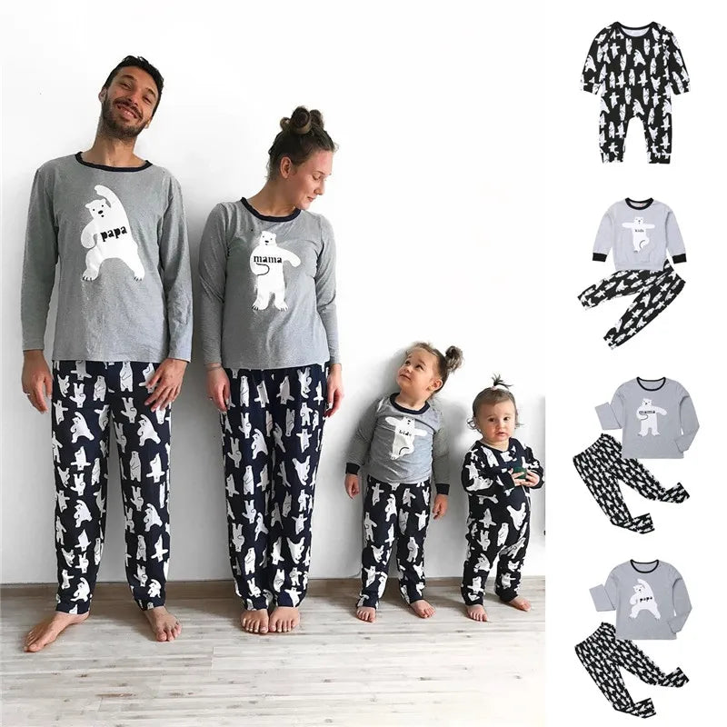 Cozy Holiday Bear Family Matching Pajamas