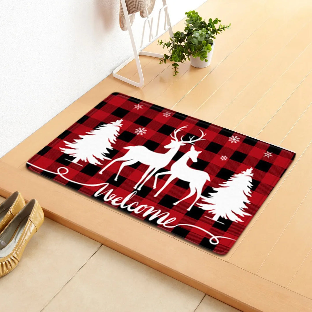 Merry Xmas Christmas Doormat - Festive Holiday Entrance Rug for Indoor & Outdoor Decor