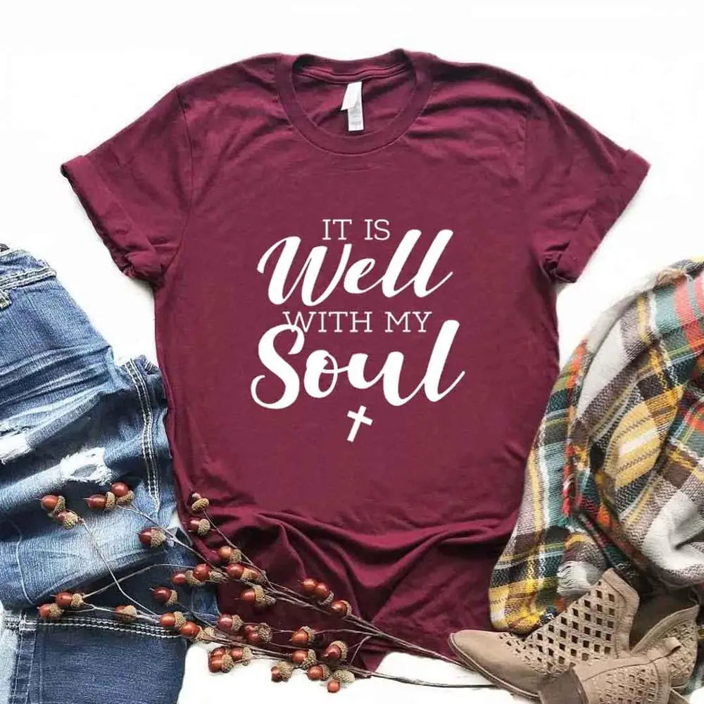 It Is Well with My Soul Inspirational Tee