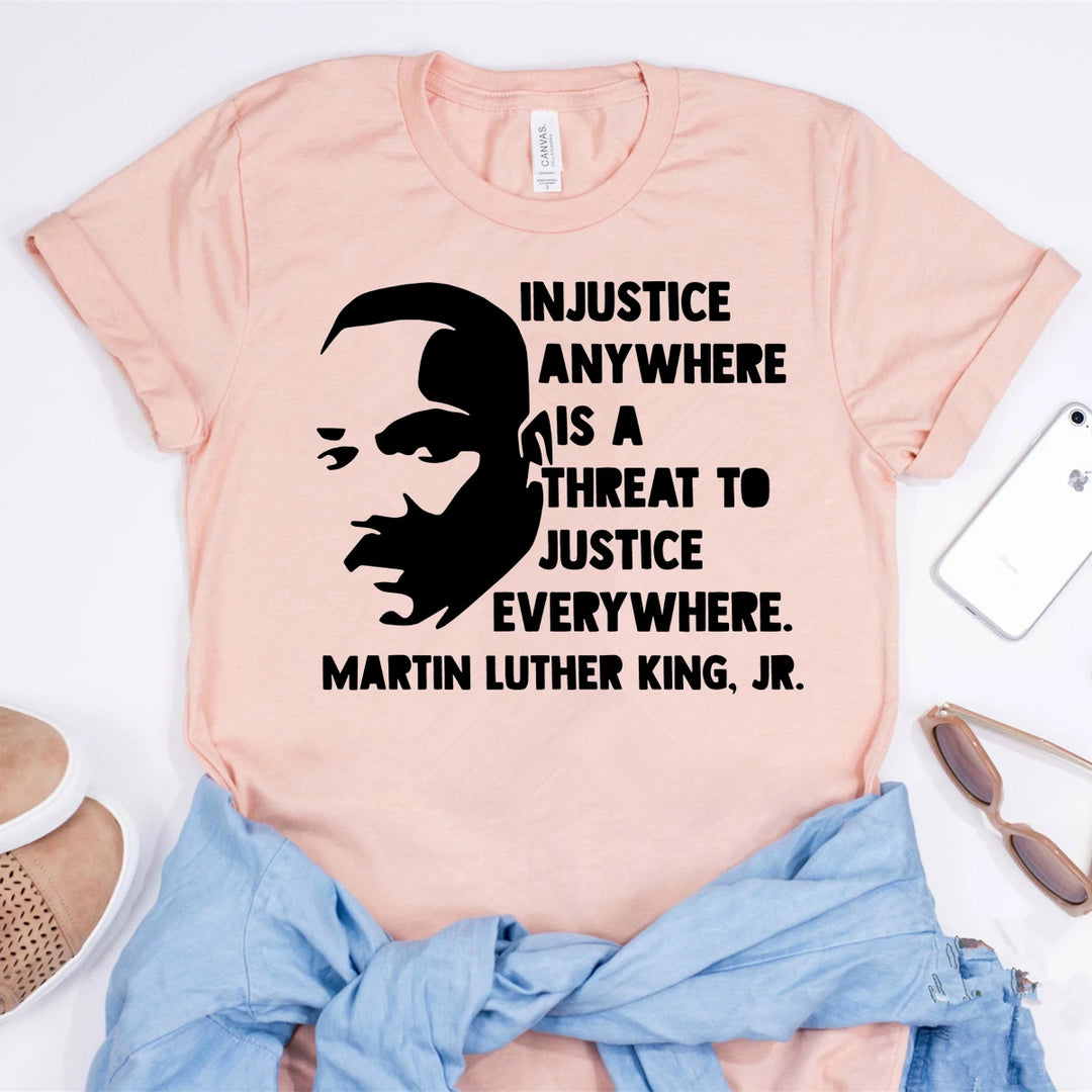 MLK Shirt Dr Martin Luther King Jr Black History T-shirt Black Power Shirt MLK Quote Black Lives Matter Tee Protest Equality Top - captivatingconversationsstarters