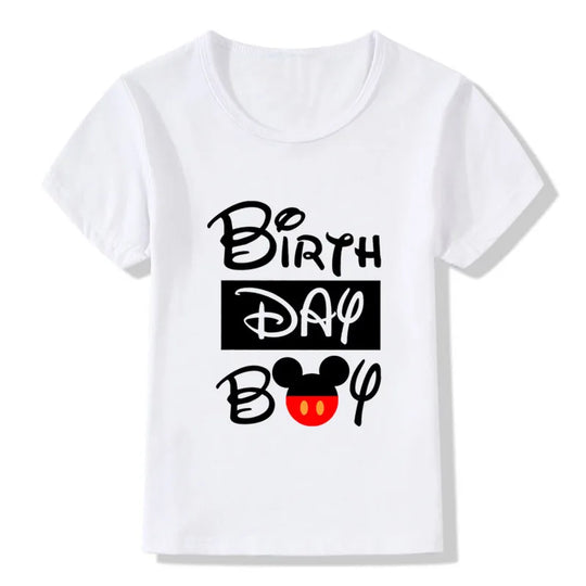 🎉 Birthday Boy Matching Family Outfits - Celebrate in Cartoon Mouse Style! 🎈