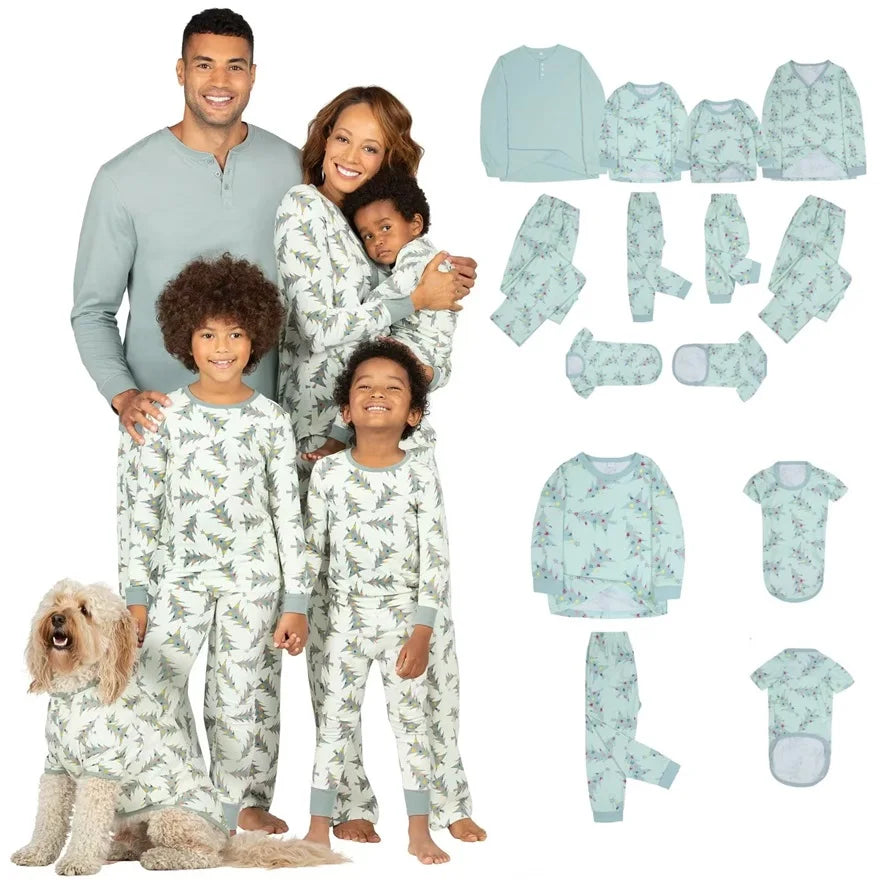 Limited Edition Matching Family Christmas Tree Pajama Set – Cozy Festive Outfits for the Holiday Season!