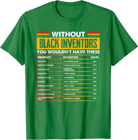 Without Black Inventors T-Shirt | Celebrating Black Innovation & Inventions - captivatingconversationsstarters