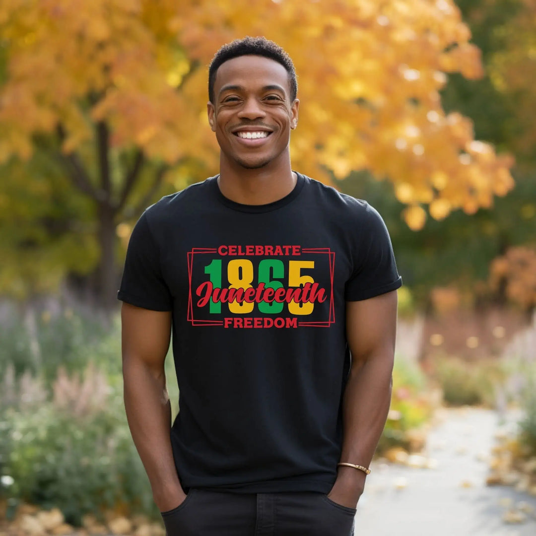 1865 Juneteenth Freedom T-Shirt | Celebrate Black History & Liberation - captivatingconversationsstarters