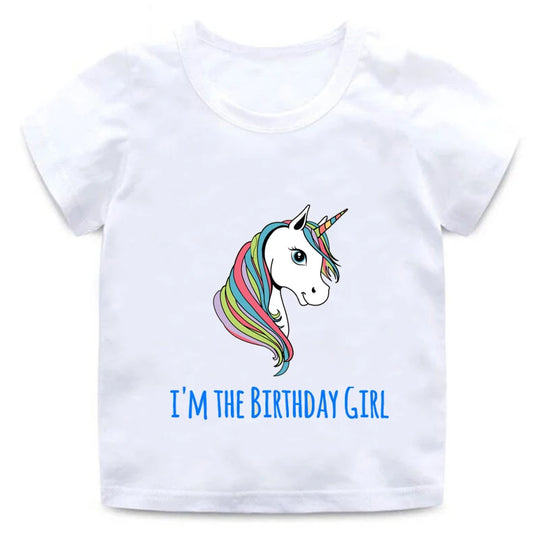 🎉 Enchanting Unicorn Birthday Girl Top – Perfect for Magical Celebrations! 🦄