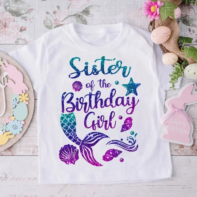 Family Matching Mermaid Birthday Tees – Fun, Stylish & Perfect Party Outfits