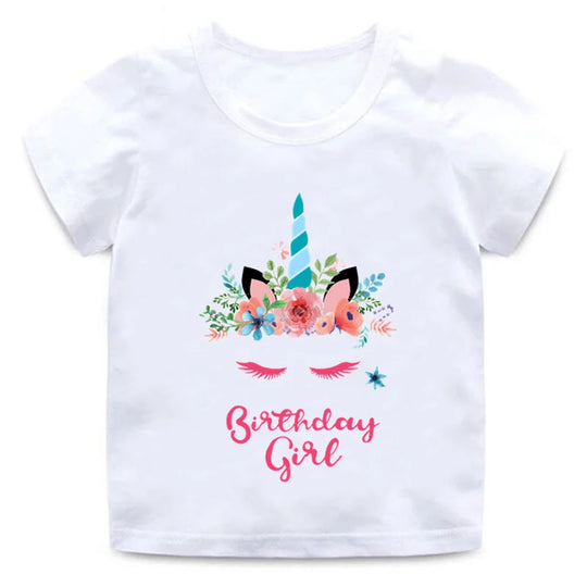 🎉 Enchanting Unicorn Birthday Girl Top – Perfect for Magical Celebrations! 🦄