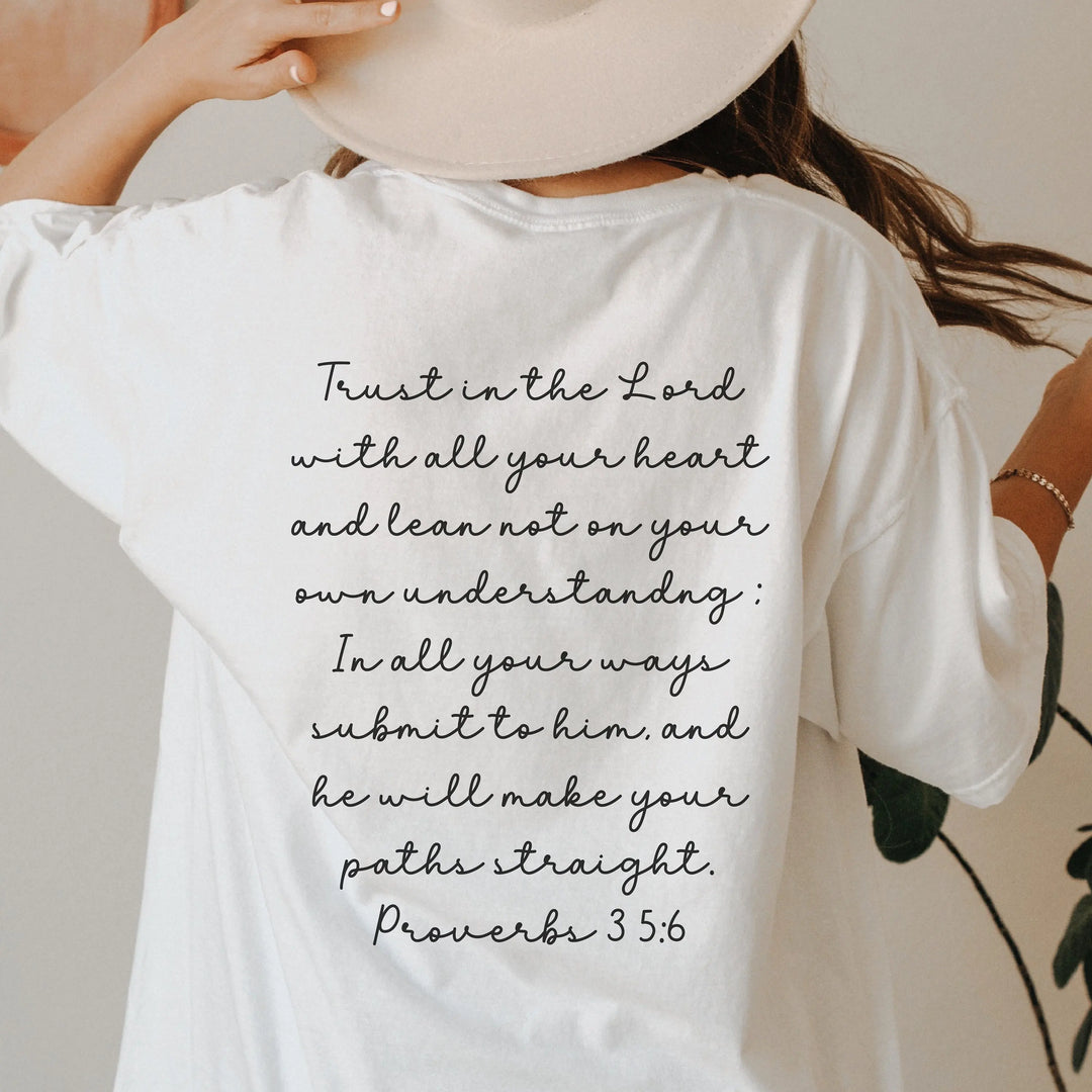 Christian T Shirt Bible Verse for Proverbs Comfort Colors Faith Apparel Clothing