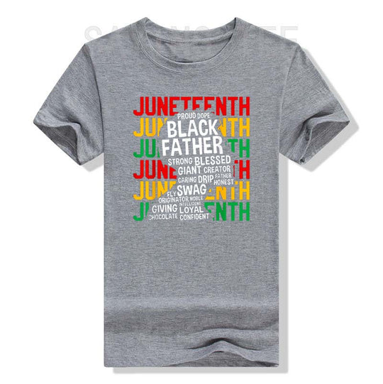 Juneteenth Black Father T-Shirt | Celebrate Freedom & Honor Black Fatherhood - captivatingconversationsstarters