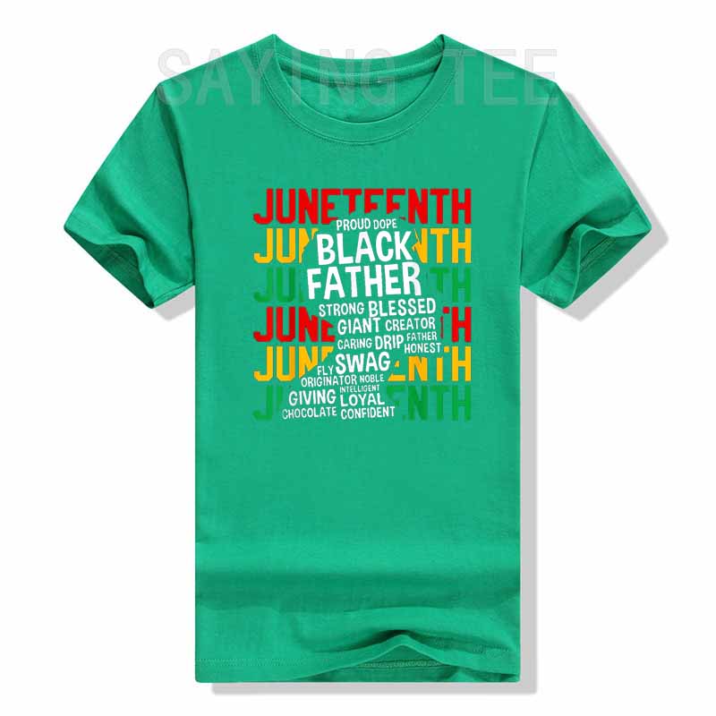 Juneteenth Black Father T-Shirt | Celebrate Freedom & Honor Black Fatherhood - captivatingconversationsstarters