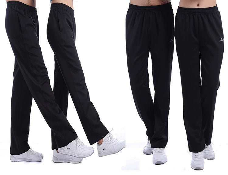 White Loose Square Dance Track Pants – Quick-Drying, Breathable, High-Waist Unisex Performance Wear