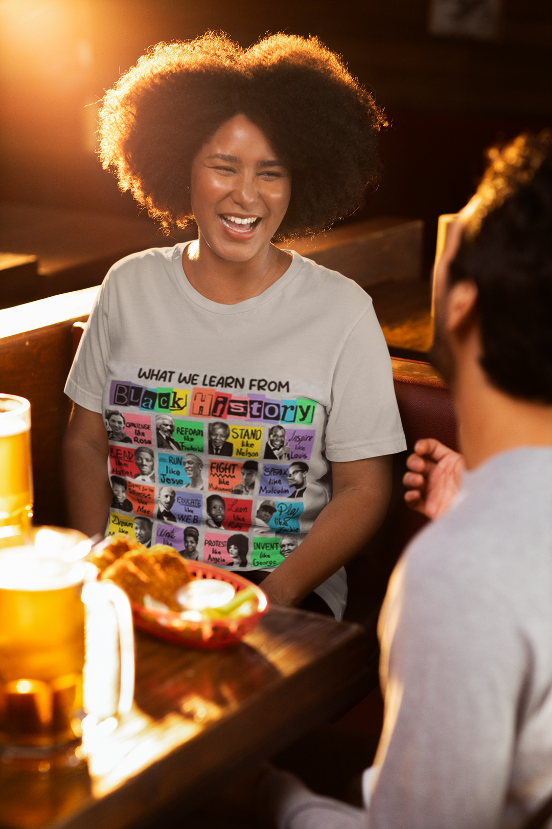 What We Learn from Black History T-Shirt | Iconic Black Leaders & Achievements Design - captivatingconversationsstarters