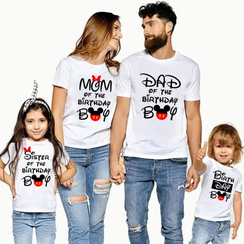 🎉 Birthday Boy Matching Family Outfits - Celebrate in Cartoon Mouse Style! 🎈 - captivatingconversationsstarters
