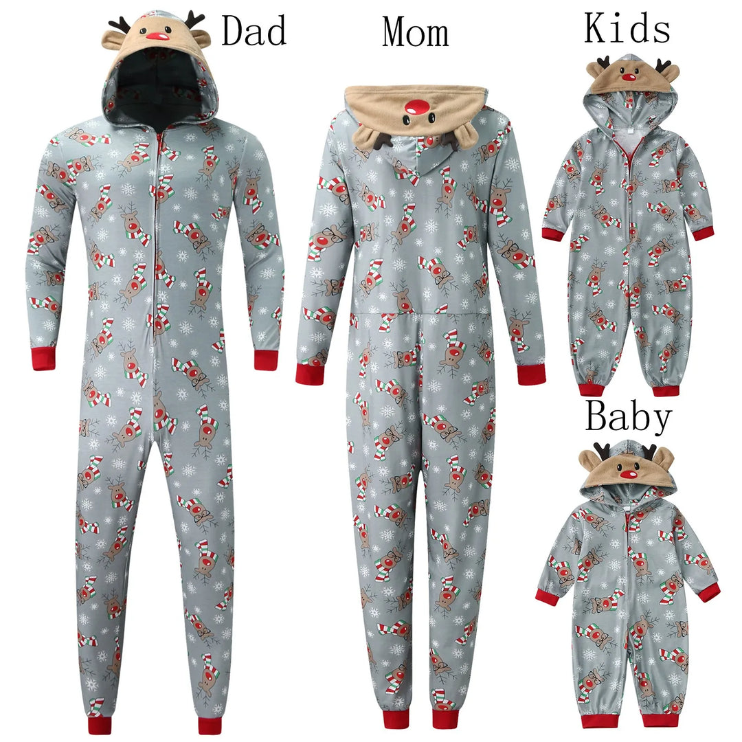 Reindeer Wonderland Family Onesie Pajamas - captivatingconversationsstarters