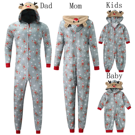 Reindeer Wonderland Family Onesie Pajamas - captivatingconversationsstarters