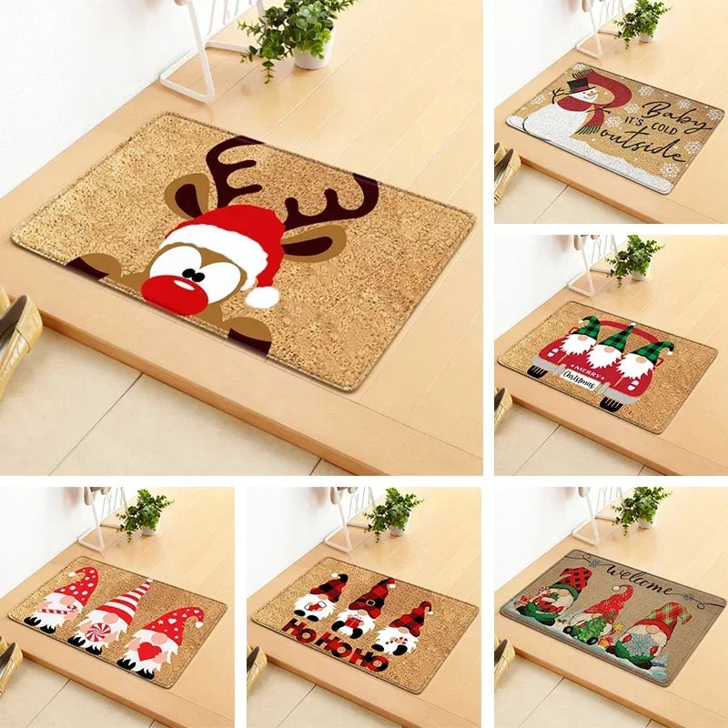 Merry Xmas Christmas Doormat - Festive Holiday Entrance Rug for Indoor & Outdoor Decor - captivatingconversationsstarters