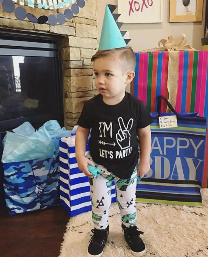 I’m Two 'Peace Out 'Birthday Shirt – Fun Kids 2nd Birthday Party Top - captivatingconversationsstarters