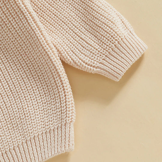 Unisex Valentine’s Day Knit Sweater for Toddlers - Long Sleeve O-Neck Heart Embroidery Pullover | Sizes 6M-4Y | Daily Wear for Boys & Girls - captivatingconversationsstarters