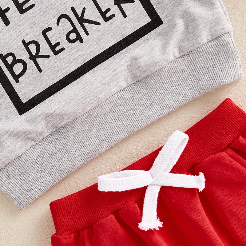 Adorable Toddler Boy Valentine's Day Outfit - Heart Print Raglan Long Sleeve Shirt & Solid Pants Set (0-3Y) | Casual Knit 2-Piece for Baby Boys - captivatingconversationsstarters