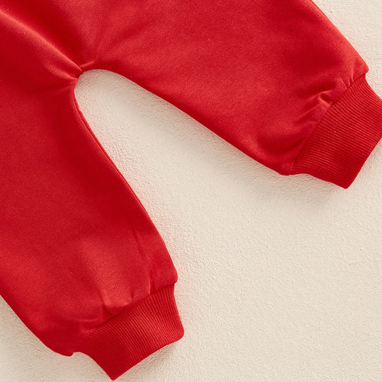 Adorable Toddler Boy Valentine's Day Outfit - Heart Print Raglan Long Sleeve Shirt & Solid Pants Set (0-3Y) | Casual Knit 2-Piece for Baby Boys - captivatingconversationsstarters