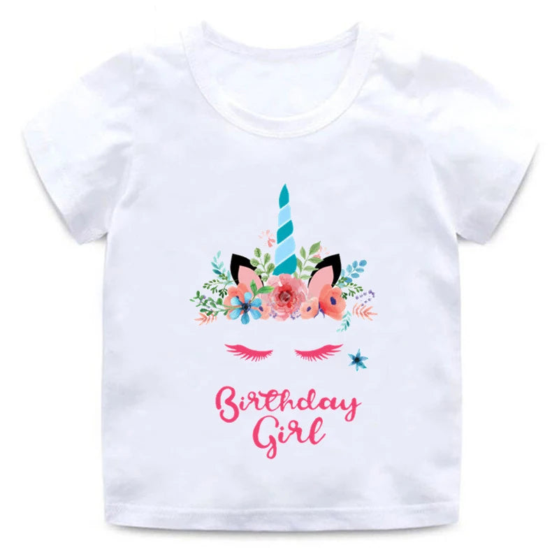 🎉 Enchanting Unicorn Birthday Girl Top – Perfect for Magical Celebrations! 🦄 - captivatingconversationsstarters