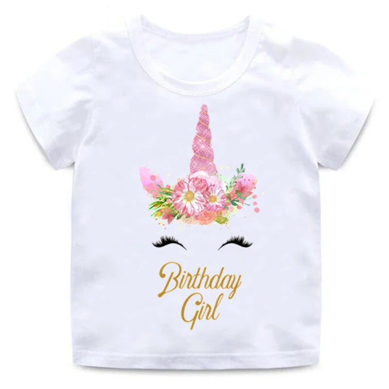 🎉 Enchanting Unicorn Birthday Girl Top – Perfect for Magical Celebrations! 🦄 - captivatingconversationsstarters