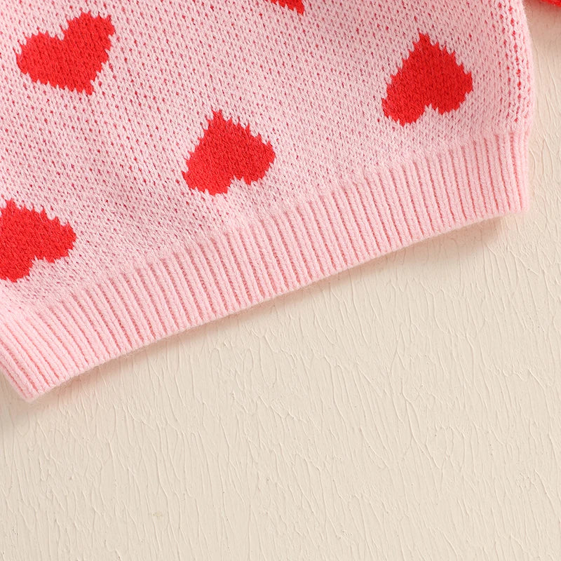 Toddler Valentine’s Day Sweater | Adorable Hearts & XO Print | Soft, Cozy & Photo-Ready! - captivatingconversationsstarters