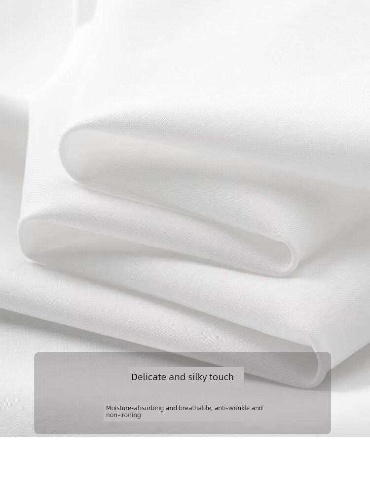 Stylish Stand-Up Collar Long-Sleeved Stretch Shirt - Slim Fit Non-Iron Casual Workwear for Men - captivatingconversationsstarters