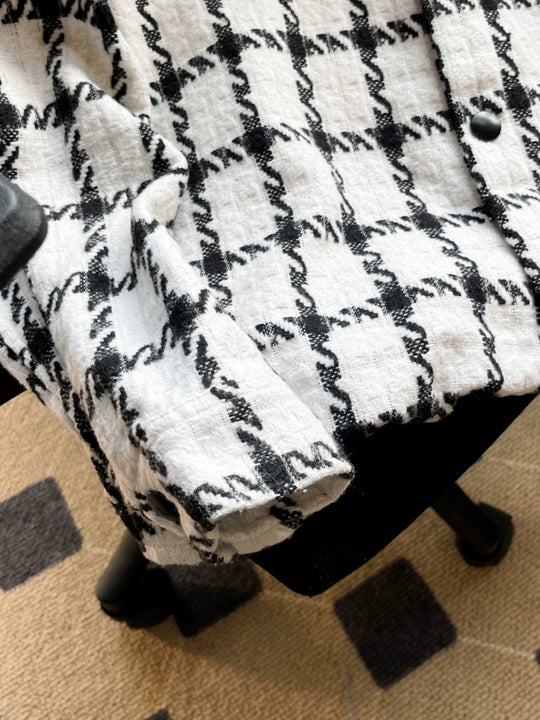 Classic Lapel Loose Gingham Jacket – Trendy Lightweight Outerwear for Youthful Style & Everyday Comfort - captivatingconversationsstarters