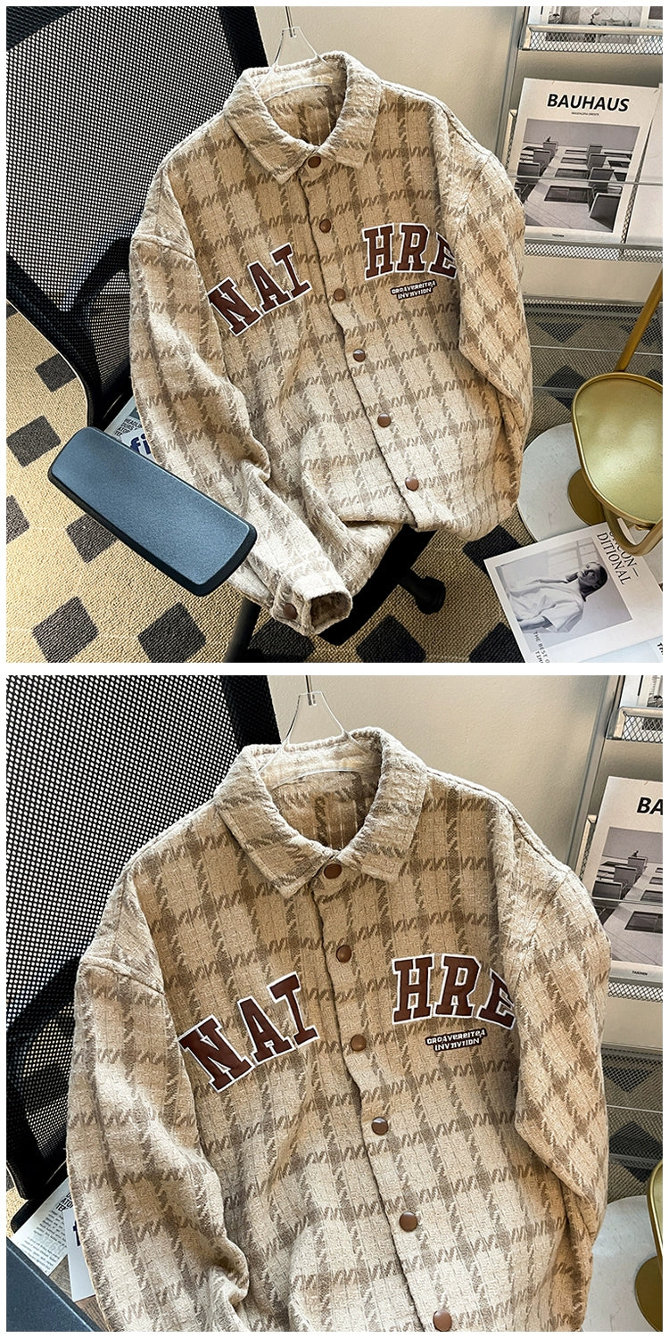 Classic Lapel Loose Gingham Jacket – Trendy Lightweight Outerwear for Youthful Style & Everyday Comfort - captivatingconversationsstarters