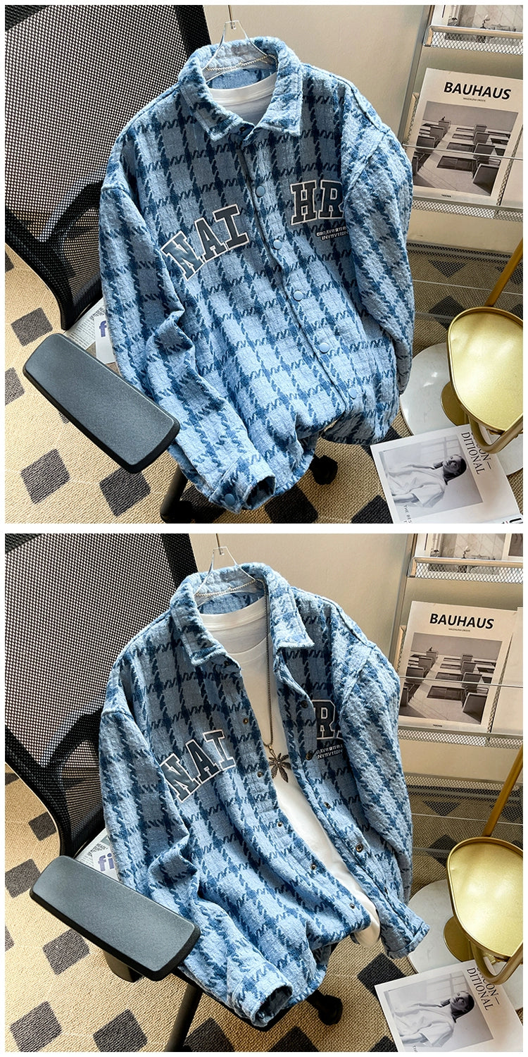 Classic Lapel Loose Gingham Jacket – Trendy Lightweight Outerwear for Youthful Style & Everyday Comfort - captivatingconversationsstarters