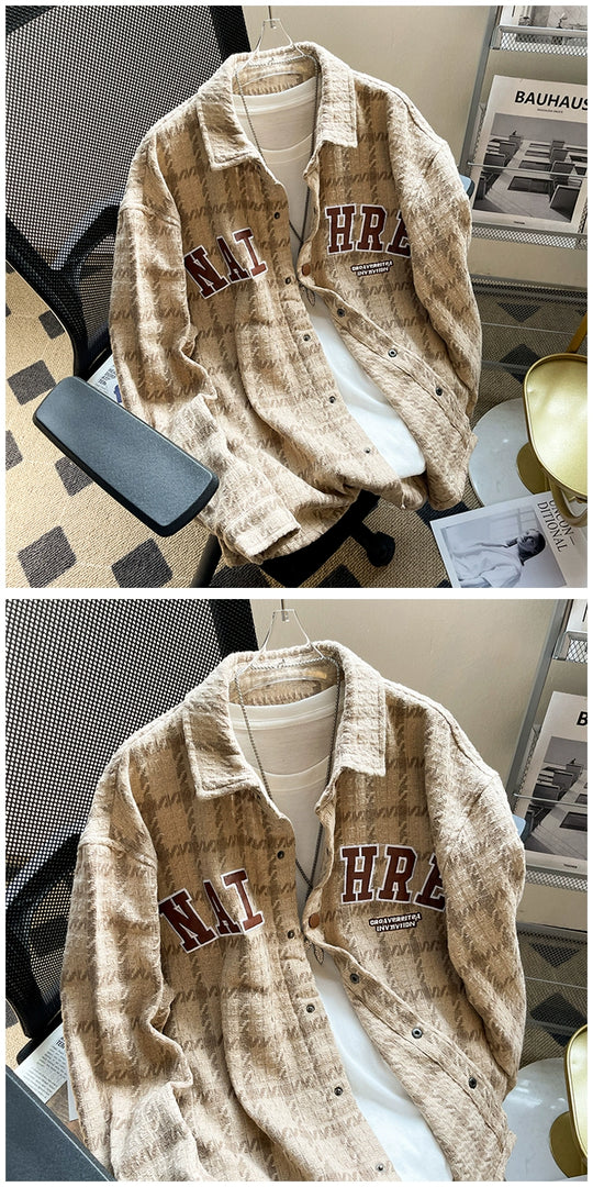 Classic Lapel Loose Gingham Jacket – Trendy Lightweight Outerwear for Youthful Style & Everyday Comfort - captivatingconversationsstarters