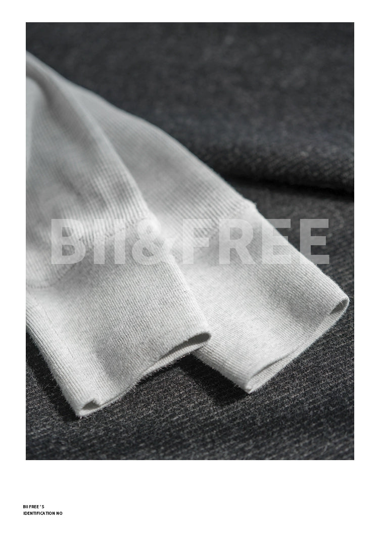 Heavyweight Retro Men’s Cotton Long Sleeve T-Shirt – Trendy Casual Crewneck for Autumn Style - captivatingconversationsstarters