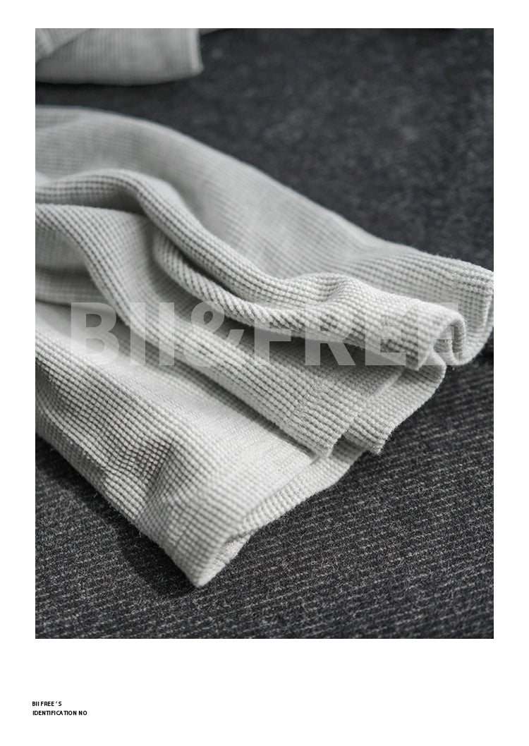 Heavyweight Retro Men’s Cotton Long Sleeve T-Shirt – Trendy Casual Crewneck for Autumn Style - captivatingconversationsstarters